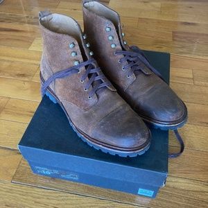 J. Crew Kenton Cap Toe Leather Boots